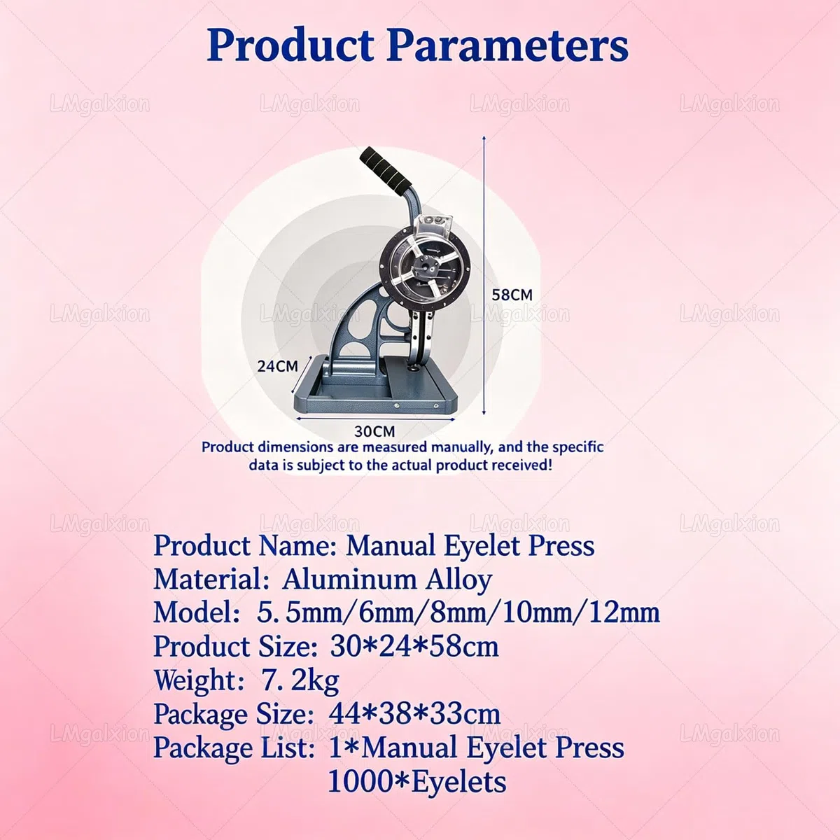Presse à œillets Manuelle avec Alimentation Automatique,Machine à œillets Semi-Automatique Réduisant Les Coûts,Perforatrice D'œillets 3 en 1 pour Banderoles, Bâches,1000 œillets Inclus 6mm