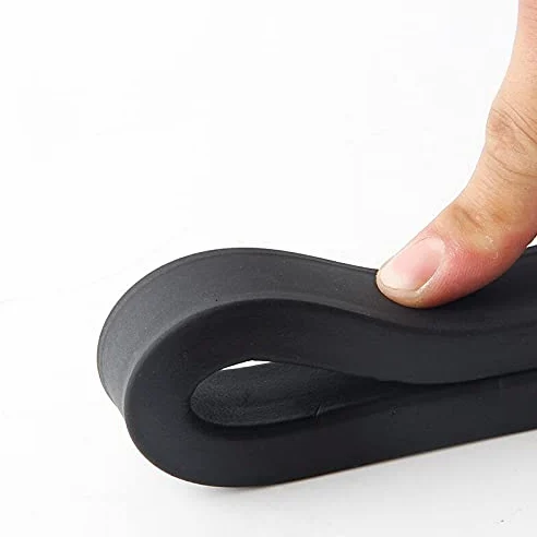 Bande d'étanchéité en mousse de caoutchouc noir de 1,5 à 17 mm d'épaisseur, 2 m, bande d'isolation non adhésive pour portes et fenêtres - Ruban d'isolation acoustique et anti-courants d'air - Matériau
