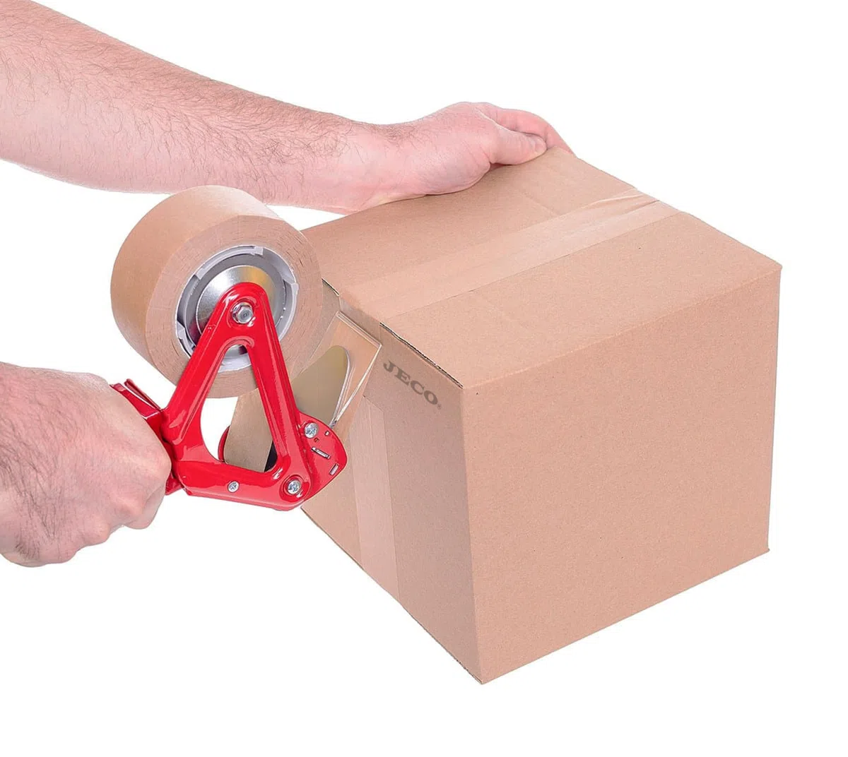 JeCo - Lot de 72 rouleaux de ruban adhésif papier kraft 50mm x 50m pour la fermeture de vos envois expédition emballage carton colis