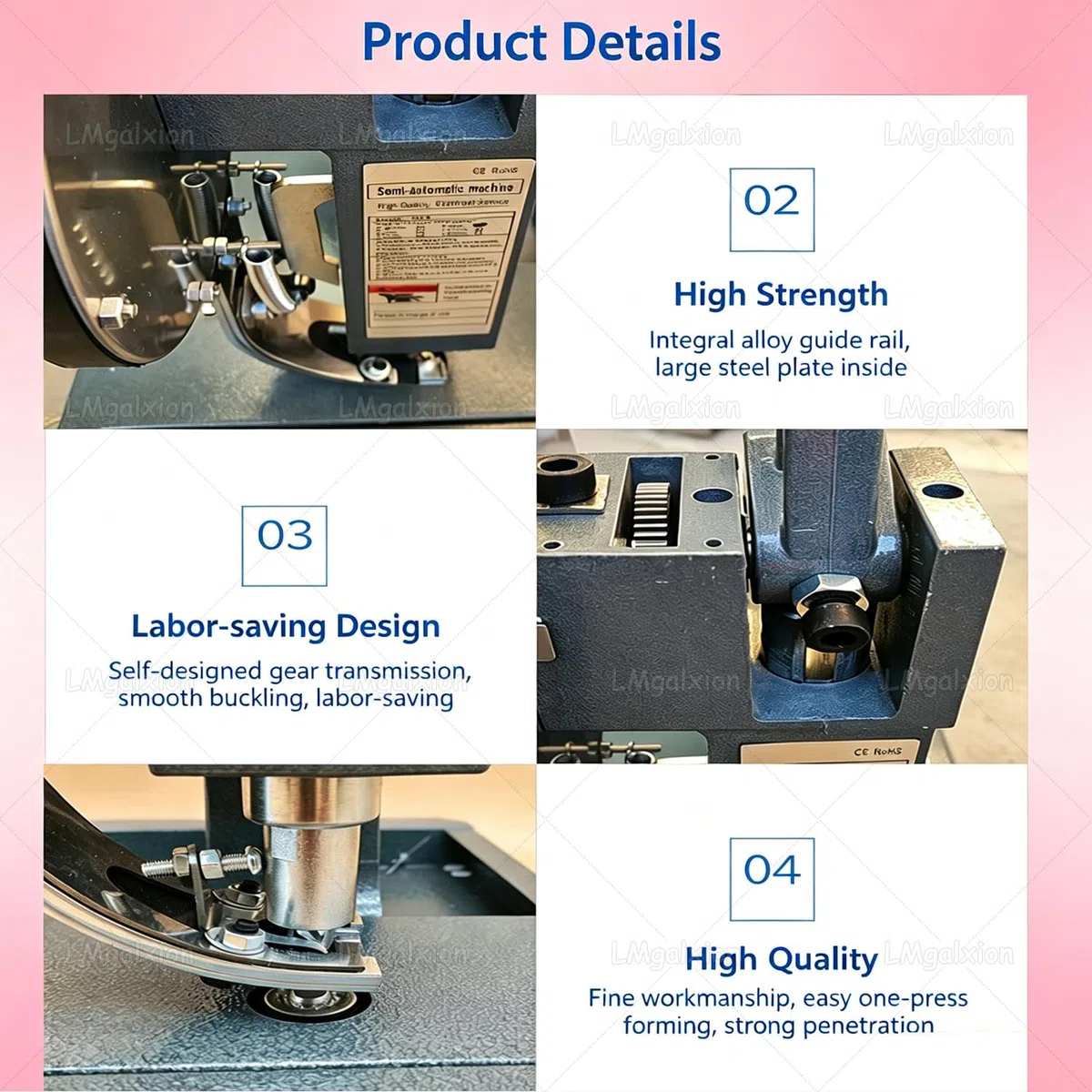 Presse à œillets Manuelle avec Alimentation Automatique,Machine à œillets Semi-Automatique Réduisant Les Coûts,Perforatrice D'œillets 3 en 1 pour Banderoles, Bâches,1000 œillets Inclus 6mm