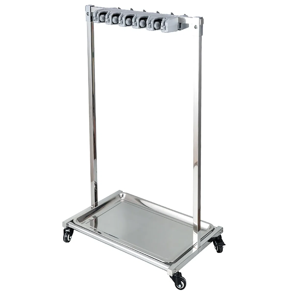 Support Mobile pour Balai et vadrouille Mettez des vadrouilles humides, Étagère pour vadrouille à Balai Support de Rangement Amovible pour Outils au Sol en Acier Inoxydable pour Garage de Jardin éco