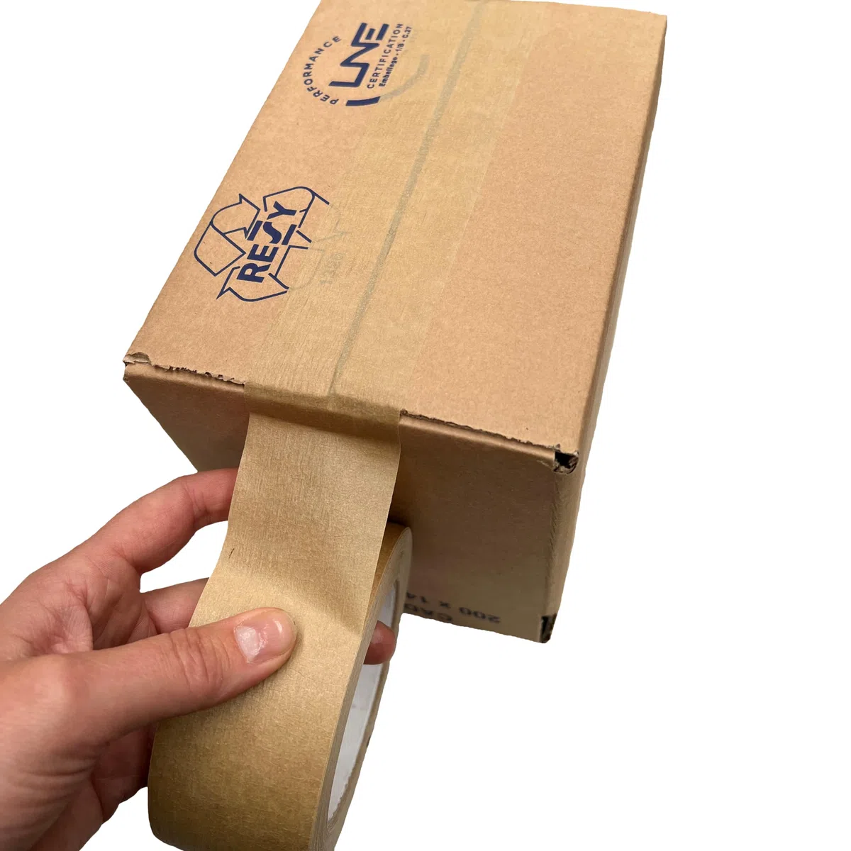 JeCo - Lot de 72 rouleaux de ruban adhésif papier kraft 50mm x 50m pour la fermeture de vos envois expédition emballage carton colis